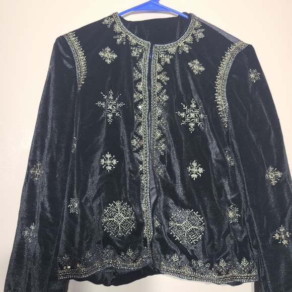 Sequins velvet cardigan - Picture 5 of 9